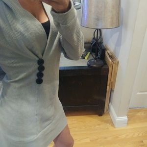 Cupshe Hooded Sweater dress with buttons